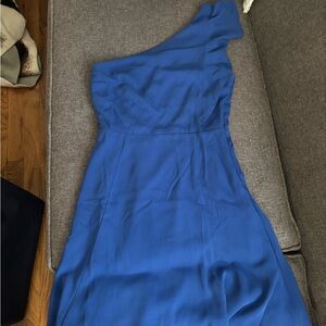 19 Cooper Royal Blue One-Shoulder Dress